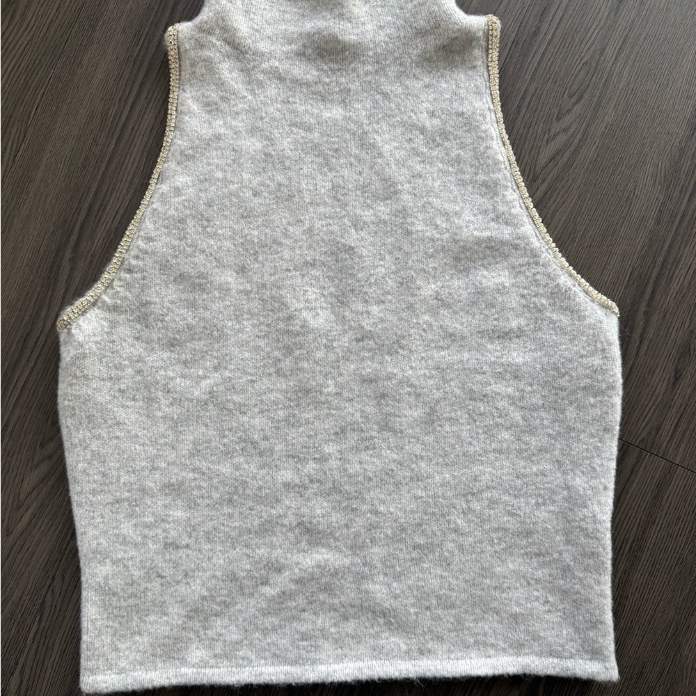 Gray Sleeveless Women's Top